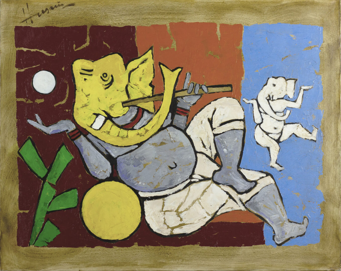 M. F. Husain - Composition Front