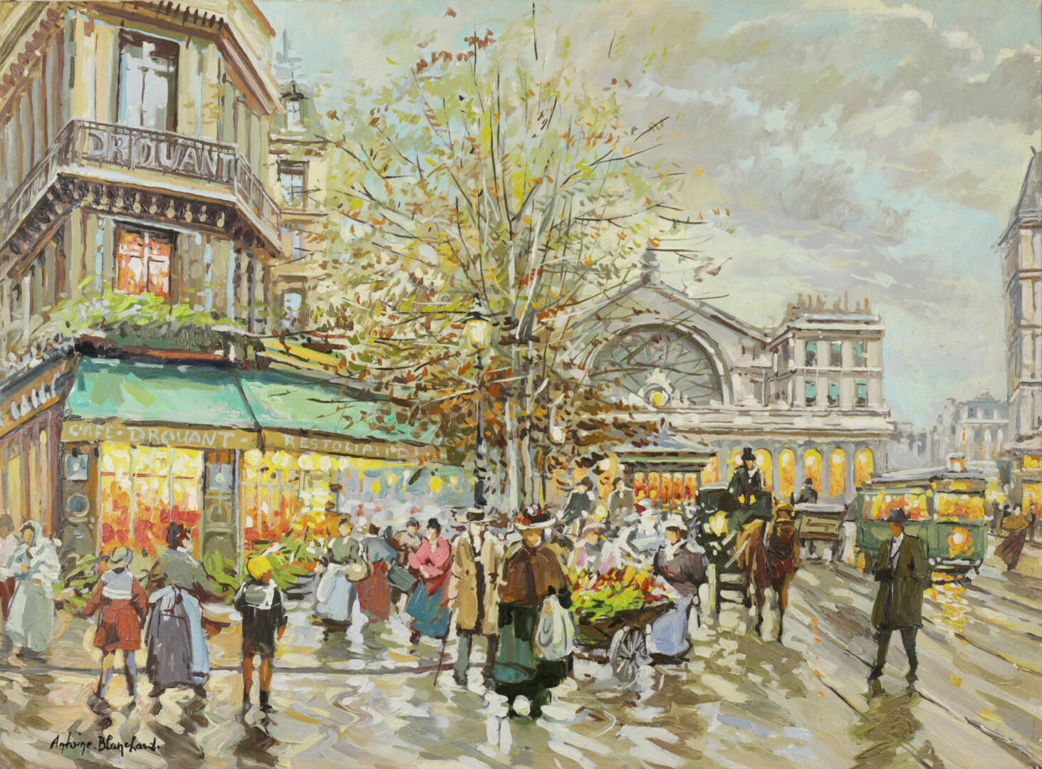 A. Blanchard – Paris, Gare de L’est Front Without Frame