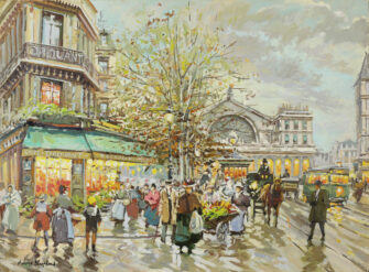 A. Blanchard – Paris, Gare de L’est Front Without Frame