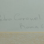 Pedro Coronel - Geometric Composition, Front Signature