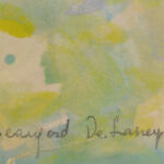 B. Delaney - Abstract Composition, 1968 Front Signature