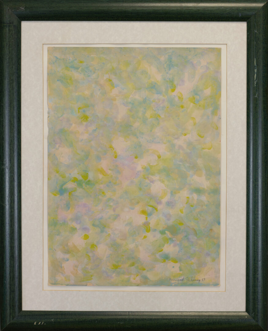 B. Delaney - Abstract Composition, 1968 Front With Frame