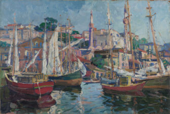 J. Peterson - View of Istanbul Front | Aurora & Athena Auction House J. Peterson - View of Istanbul Front
