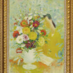 Le Pho - Femme Aux Fleurs Front With Frame