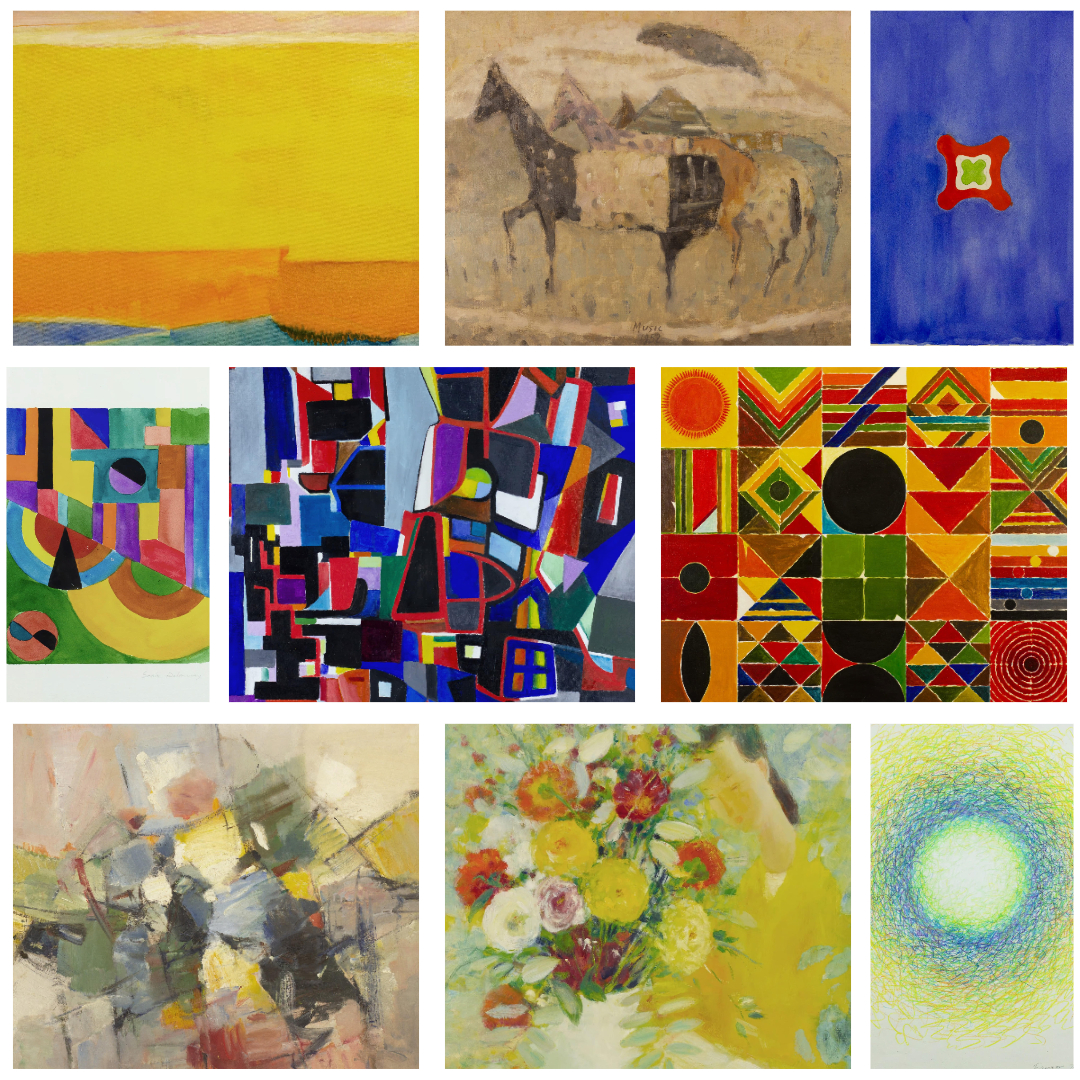 Aurora & Athena Inaugural Auction Results showcasing iconic works of modern art.