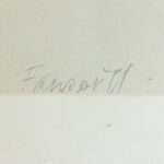 Artist's signature, "Fangor 71", on the lower right of Circle, 1971.