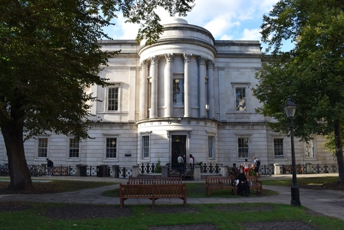 The front façade of the Slade School of Fine Art, University College London, where Ben Enwonwu studied in the 1940s. | Aurora & Athena Auction House The front façade of the Slade School of Fine Art, University College London, where Ben Enwonwu studied in the 1940s.
