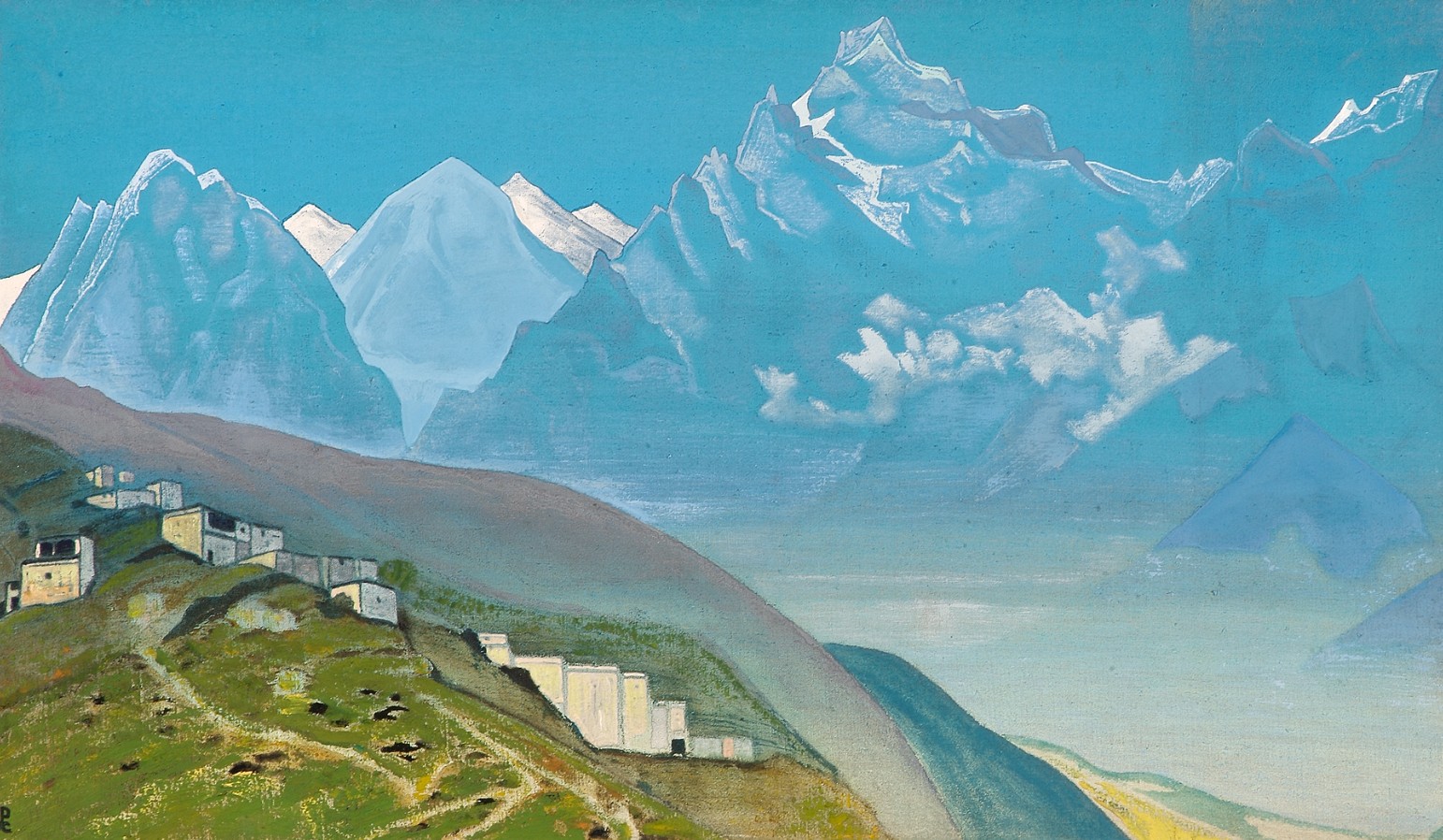 “Path to Kailas” by Nicholas Roerich – Himalayan landscape symbolizing the spiritual journey and cultural legacy of Russian art in the 20th century | Aurora & Athena Auction House “Path to Kailas” by Nicholas Roerich – Himalayan landscape symbolizing the spiritual journey and cultural legacy of Russian art in the 20th century