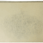 Inside front cover of Mariano Bertuchi’s vintage sketchbook, showing an aged blank page with spiral binding.