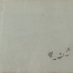 Verso view of the sheet from Mariano Bertuchi’s 1950 watercolor, blank side with perforated edge