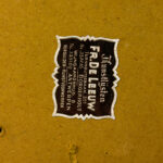 Gallery label of Kunstlijsten Fr. De Leeuw on the back of The Sabre Dance