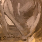Artist signature on Georges Scott’s The Sabre Dance – lower left corner