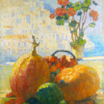 #05 Konstantin Gorbatov - Still Life with Pumpkins and Geraniums, 1930