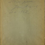 Back of the artwork with a handwritten Polish dedication in pencil, dated April 13, 1962.