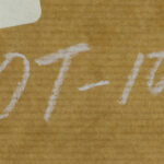 Shipping or collection label on the reverse of Jules Pascin’s drawing.