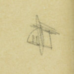 Close-up of Jules Pascin's signature in the upper right corner of "Two Figures with Flags".