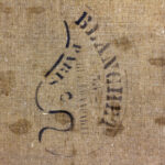 Detail of canvas stamp “Blanchet, Paris” on the reverse of Korovin’s painting