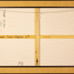 Reverse side of Jungle by Mariola Wroblewski, 2022, shown with frame.