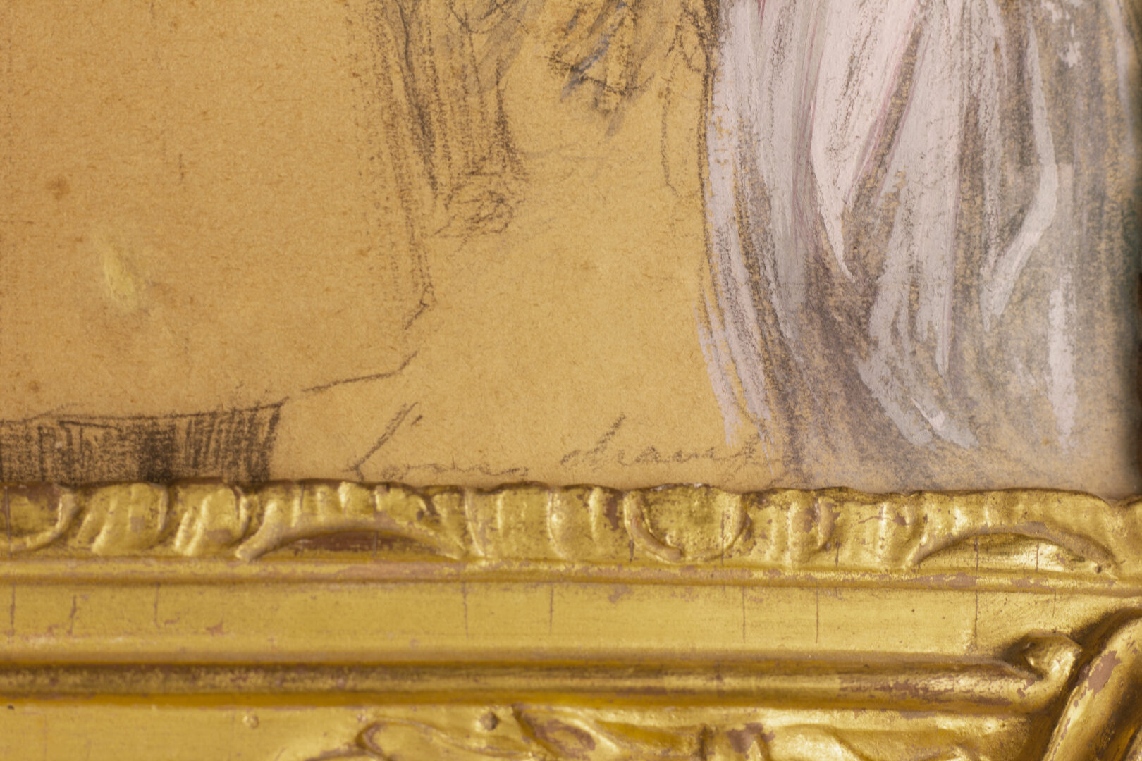 Signature detail from Edouard Zawiski’s Horse Race at Longchamp, lower left corner.