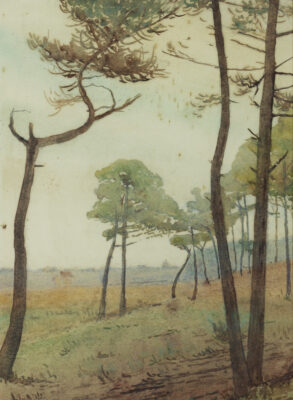 P. Bigot – Sur la mare Louise, c. 1900 | Aurora & Athena Auction House P. Bigot – Sur la mare Louise, c. 1900