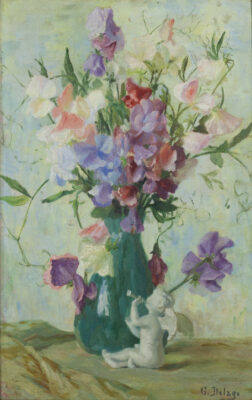 G. Delage – Bouquet with Cherub
