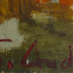 S. Landris – Abstract Figures on Orange Ground