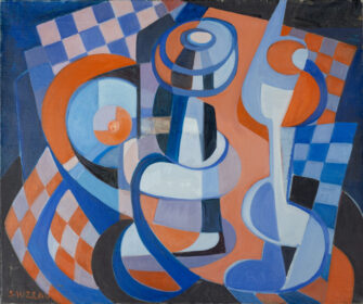 Suzanne Sauzeau – Abstract Still Life, c. 1960s | Aurora & Athena Auction House Suzanne Sauzeau – Abstract Still Life, c. 1960s