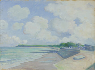 P. E. Heradory – Coastal View with Clouds