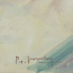 P. E. Heradory – Coastal View with Clouds