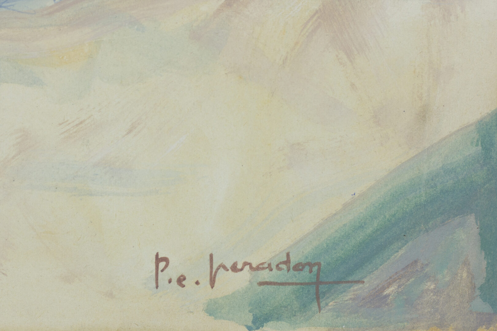 P. E. Heradory – Coastal View with Clouds