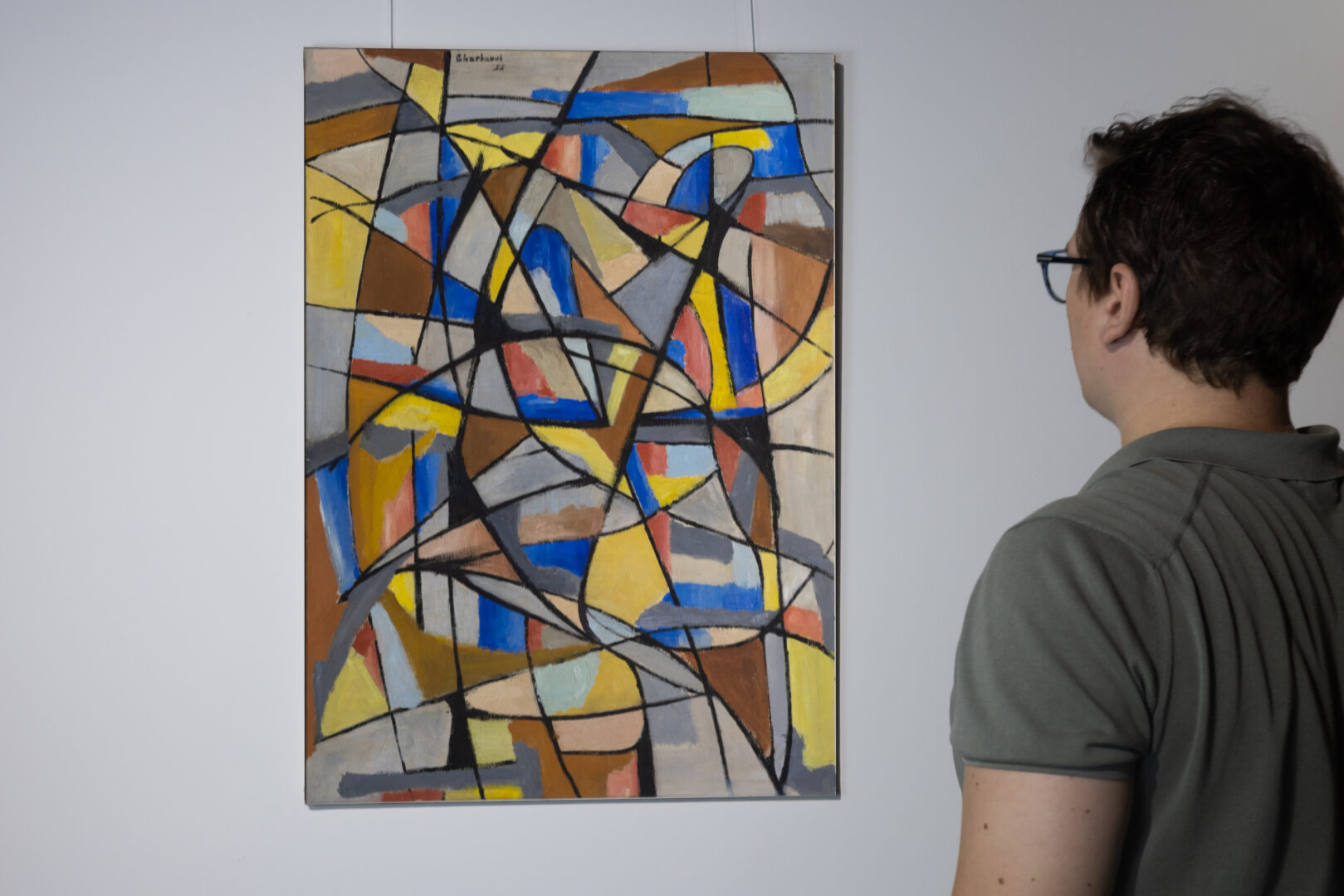 Jilali Gharbaoui – Untitled, 1955, framed presentation