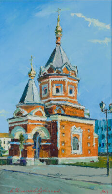 Mikhail Shekhanov – Church in Sunlight, 2016 | Aurora & Athena Auction House Mikhail Shekhanov – Church in Sunlight, 2016