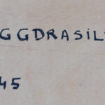 Verso inscription “YGGDRASILL #61” with dimensions