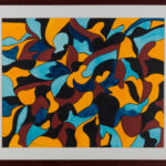 Hernando Ruiz Ocampo – Abstraction, 1977, framed view