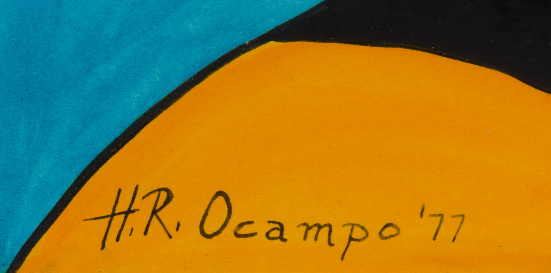 Signature of Hernando Ruiz Ocampo with date 1977