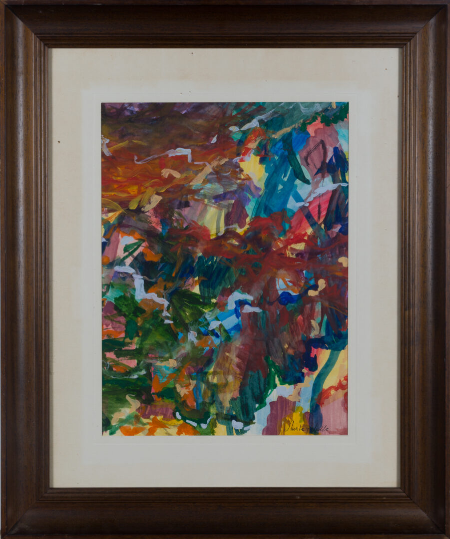 Shirley Jaffe – Untitled, c.1950, framed view