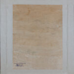 Verso of Shirley Jaffe – Untitled, with gallery stamp