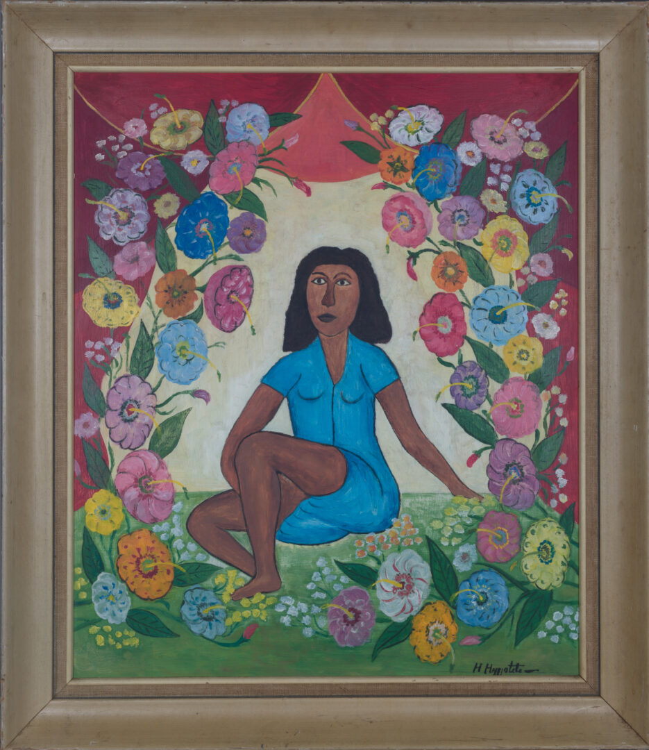 Hector Hyppolite – Woman’s Figure, framed view