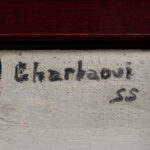 Signature “Gharbaoui 55” upper center, detail