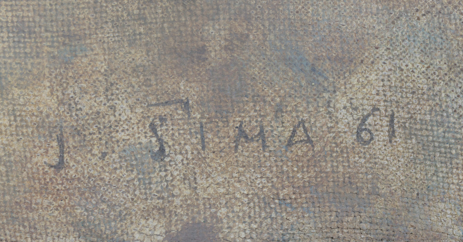 Signature “J. Sima 61” on Poésie de la lumière