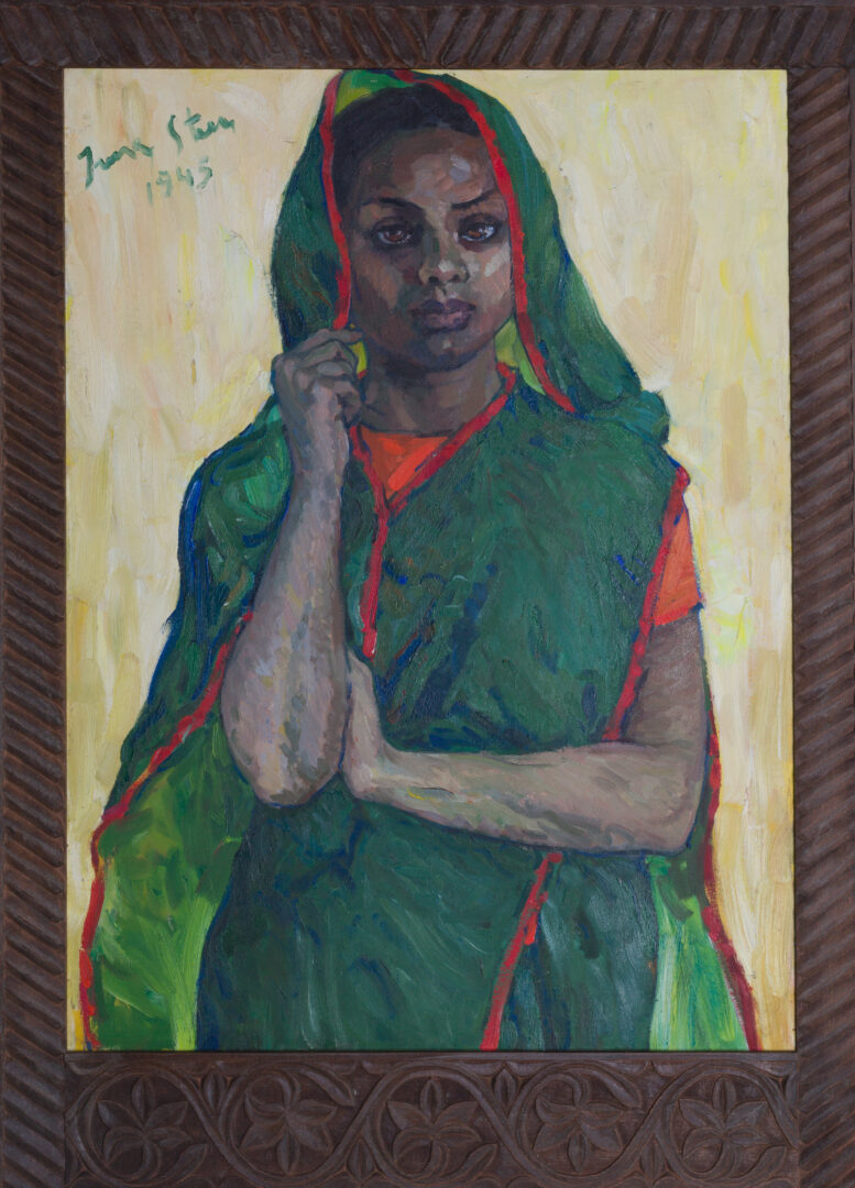 Irma Stern – Portrait of a Woman, 1945, framed, oil on canvas