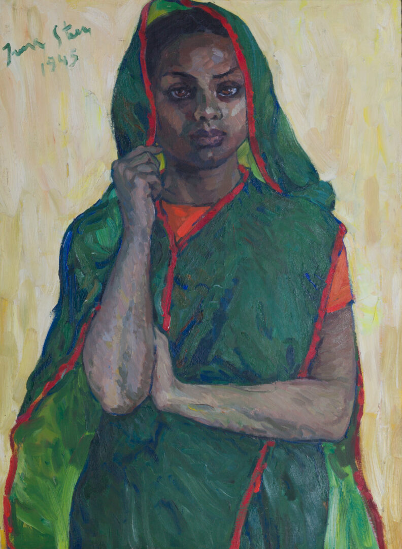 Irma Stern – Portrait of a Woman, 1945, unframed view