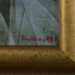 Signature “Prabha, 93” lower right detail