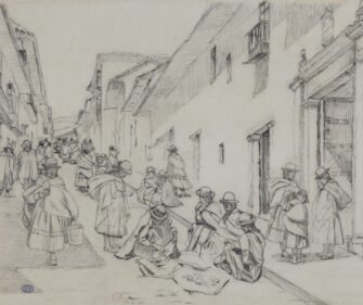 Henry Sene – Street Market Scene