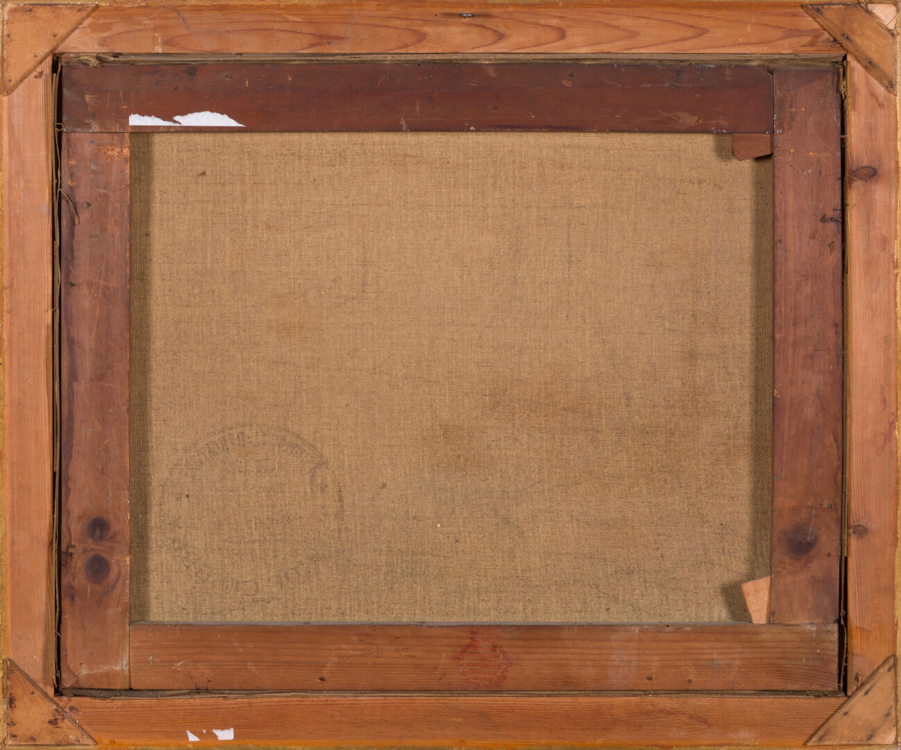 oaquin Asensio Marine Still Life back of canvas and wooden frame