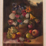 Del Grano Natura Morta framed painting of flowers and fruit