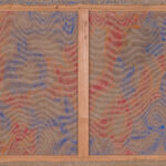 Carla Accardi Bianco Rosso Viola back of canvas and wooden stretcher