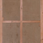 Olga Albizu Abstract Composition Yellow back of canvas and wooden stretcher