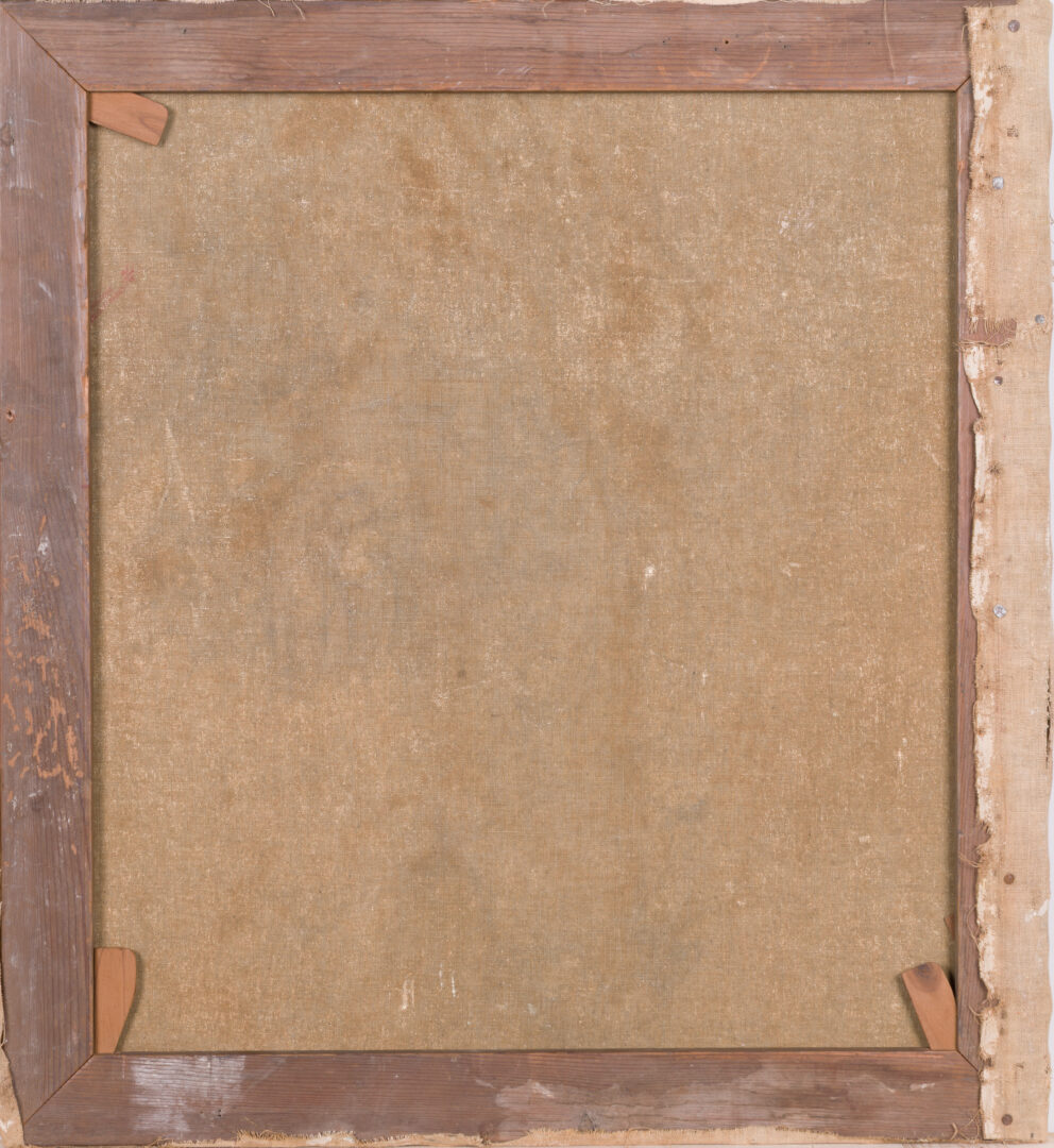 Jane Peterson Gondolas Venetian Canal back of canvas