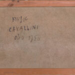 Zoran Music Cavallini 1956 back of canvas and stretcher